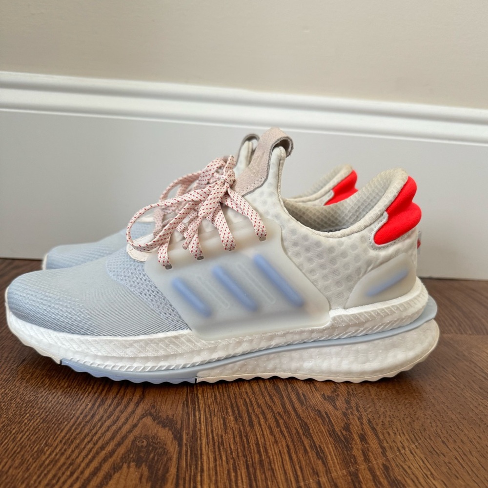 Adidas X_PLRBOOST Shoes. Halo Blue / Blue Dawn / Solar Red. Size 7.5